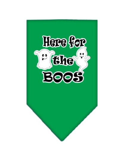 Here for the Boos Screen Print Bandana Emerald Green Large