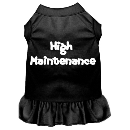 High Maintenance Screen Print Dress Black 4X (22)