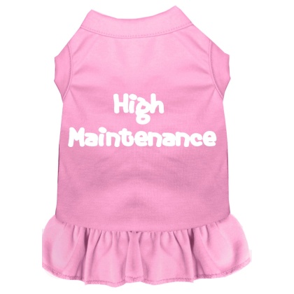 High Maintenance Screen Print Dress Light Pink 4X (22)