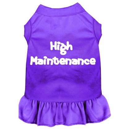 High Maintenance Screen Print Dress Purple 4X (22)