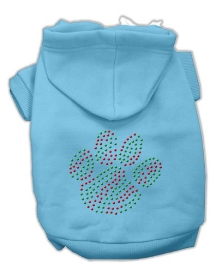 Holiday Paw Hoodies Baby Blue L