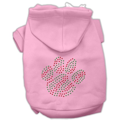 Holiday Paw Hoodies Pink L