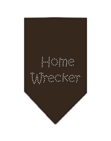 Home Wrecker Rhinestone Bandana Cocoa Large