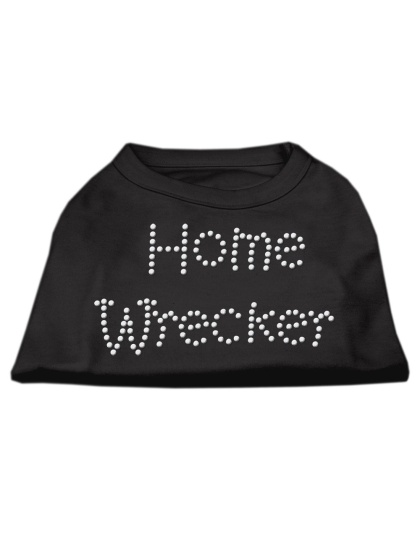 Home Wrecker Rhinestone Shirts Black L