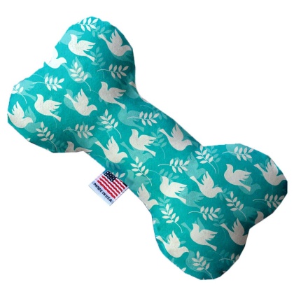 Hope and Peace 10 Inch Canvas Bone Dog Toy