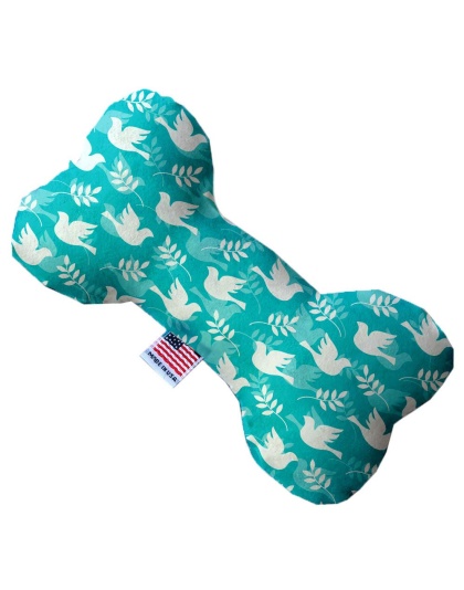 Hope and Peace 10 Inch Canvas Bone Dog Toy