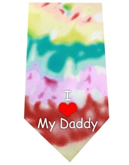 I Love Daddy Screen Print Bandana Tie Dye