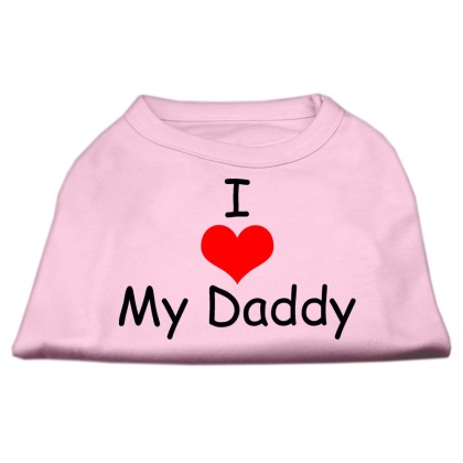 I Love My Daddy Screen Print Shirts Pink Lg