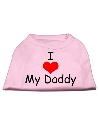 I Love My Daddy Screen Print Shirts Pink Lg