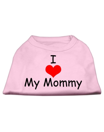 I Love My Mommy Screen Print Shirts Pink Lg