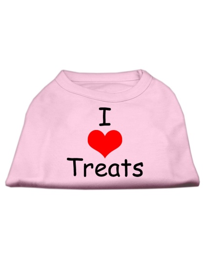 I Love Treats Screen Print Shirts Pink Lg