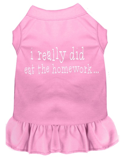 I really did eat the Homework Screen Print Dress Light Pink 4X (22)