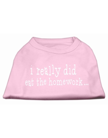I really did eat the Homework Screen Print Shirt Light Pink L