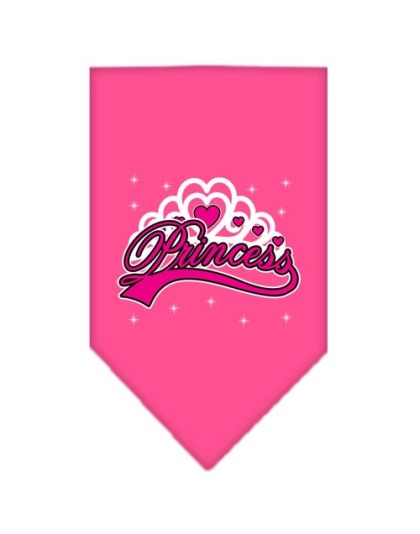 I'm a Princess Screen Print Bandana Bright Pink Large