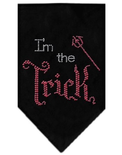 I'm the Trick Rhinestone Bandana Black Large