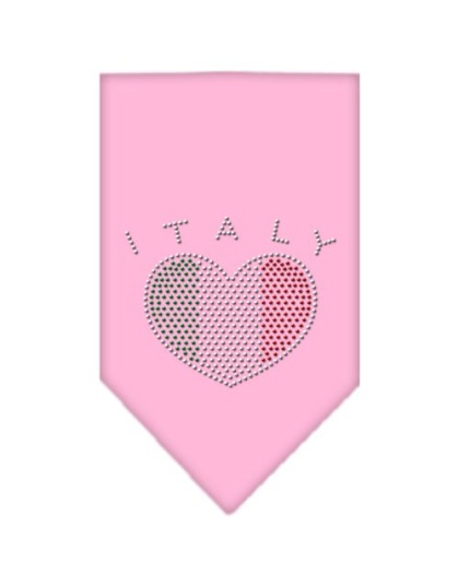 Italy Rhinestone Bandana Light Pink Large