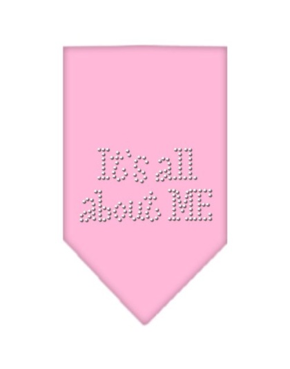 Its All About Me Rhinestone Bandana Light Pink Large