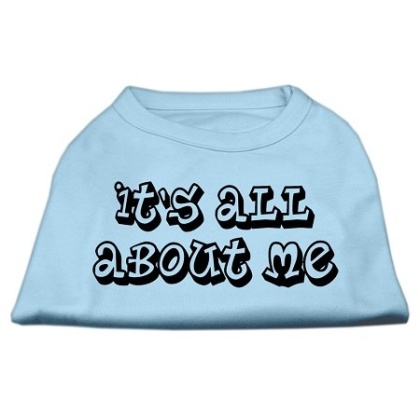 It's All About Me Screen Print Shirts Baby Blue Lg