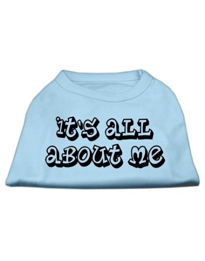 It's All About Me Screen Print Shirts Baby Blue Lg