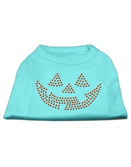 Jack O' Lantern Rhinestone Shirts Aqua L