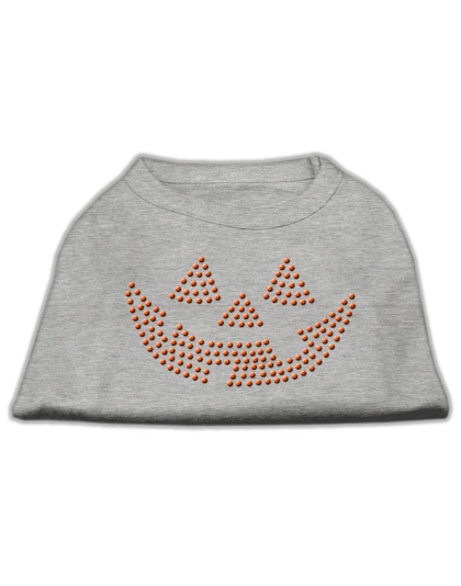 Jack O' Lantern Rhinestone Shirts Grey L