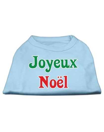 Joyeux Noel Screen Print Shirts Baby Blue L