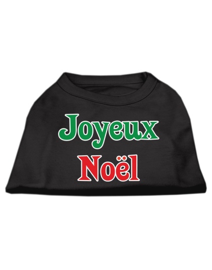 Joyeux Noel Screen Print Shirts Black L