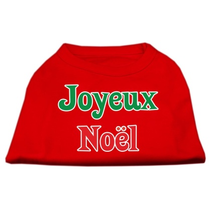 Joyeux Noel Screen Print Shirts Red L