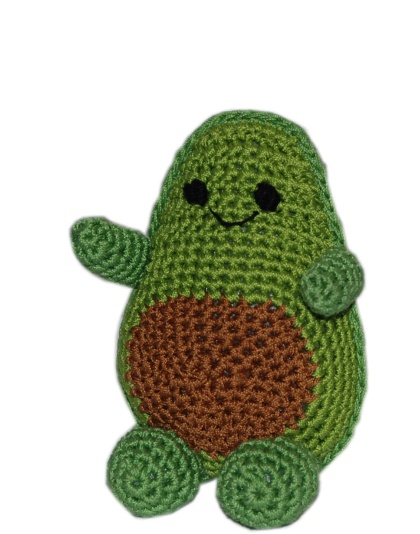 Knit Knacks Avocado Organic Cotton Small Dog Toy