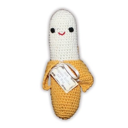 Knit Knacks Chiquito Banano Organic Cotton Small Dog Toy