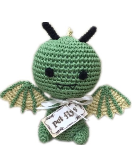 Knit Knacks Drogo the Dragon Organic Cotton Small Dog Toy