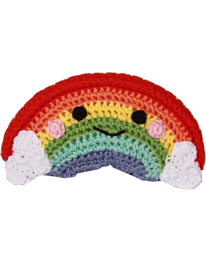 Knit Knacks Happy Rainbow Organic Cotton Small Dog Toy