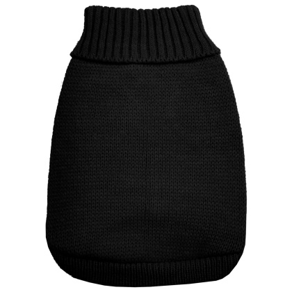 Knit Pet Sweater Black Size XS