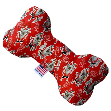 Krampus 10 Inch Canvas Bone Dog Toy