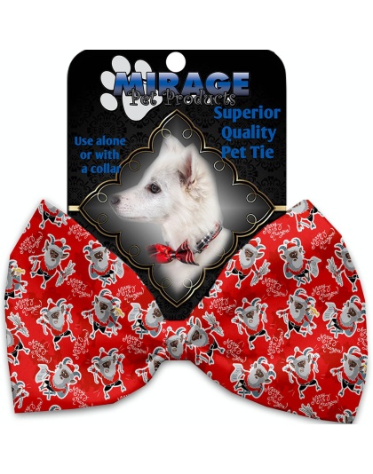 Krampus Pet Bow Tie Collar Accessory with Velcro