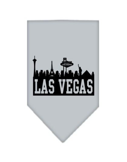 Las Vegas Skyline Screen Print Bandana Grey Large