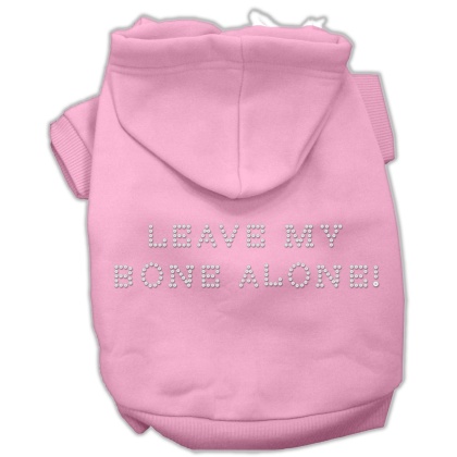 Leave My Bone Alone! Hoodies Pink L