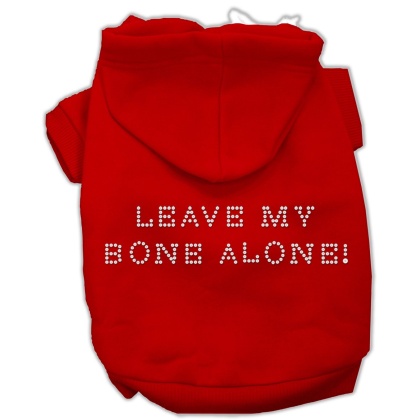 Leave My Bone Alone! Hoodies Red L