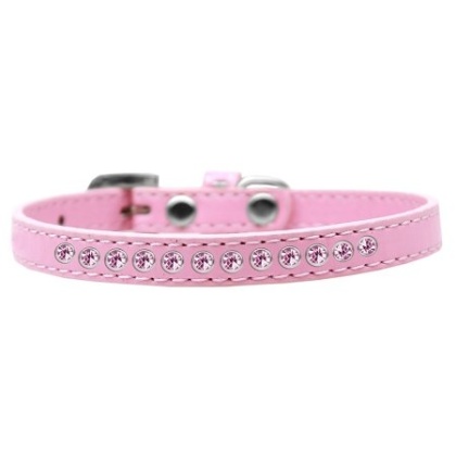 Light Pink Crystal Size 10 Light Pink Puppy Collar