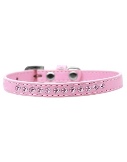 Light Pink Crystal Size 10 Light Pink Puppy Collar