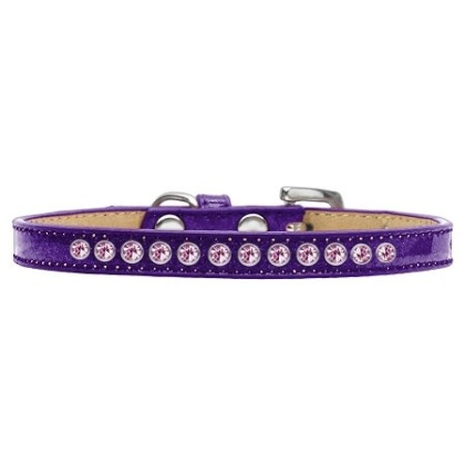 Light Pink Crystal Size 10 Purple Puppy Ice Cream Collar