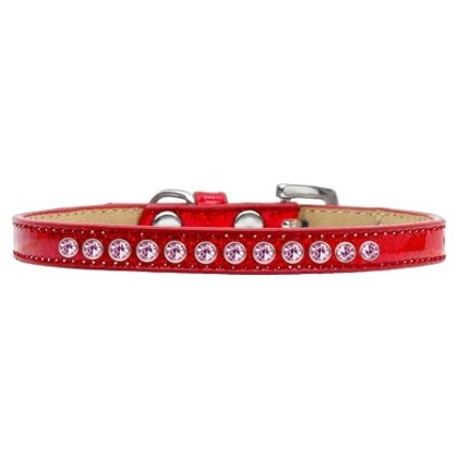 Light Pink Crystal Size 10 Red Puppy Ice Cream Collar
