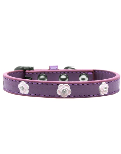 Light Pink Rose Widget Dog Collar Lavender Size 10