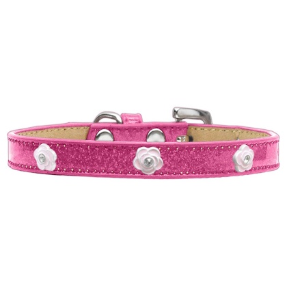 Light Pink Rose Widget Dog Collar Pink Ice Cream Size 10