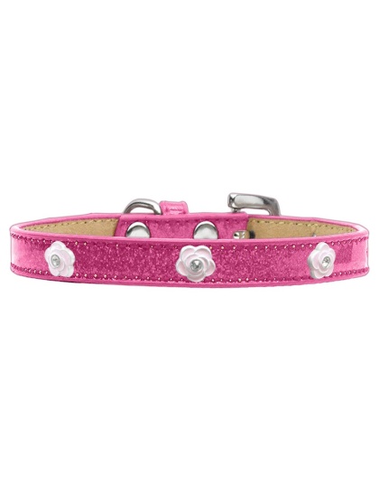 Light Pink Rose Widget Dog Collar Pink Ice Cream Size 10