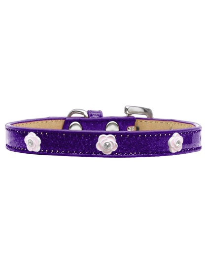 Light Pink Rose Widget Dog Collar Purple Ice Cream Size 10