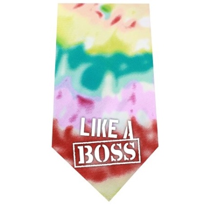 Like a Boss Screen Print Bandana Tie Dye