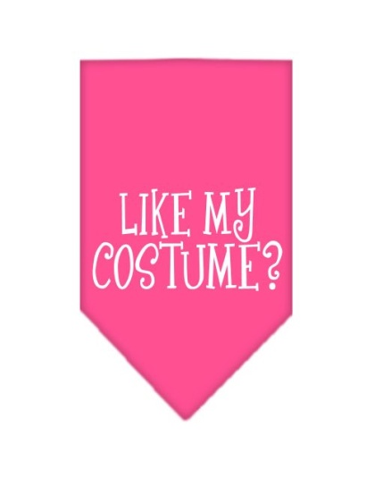 Like my costume? Screen Print Bandana Bright Pink Large