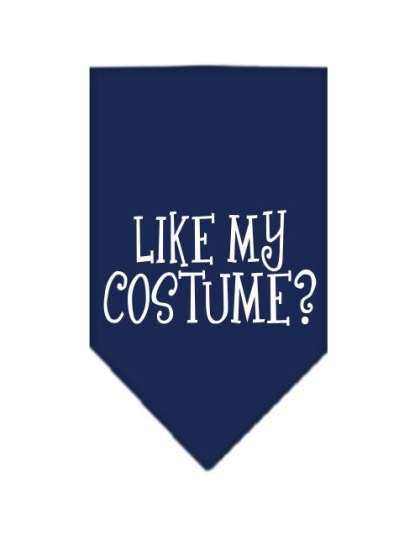 Like my costume? Screen Print Bandana Navy Blue large