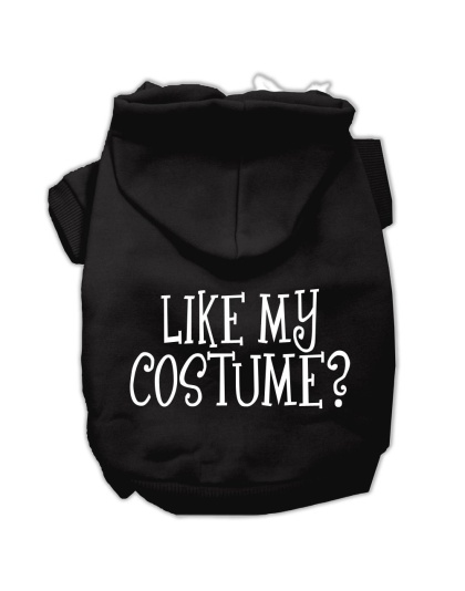 Like my costume? Screen Print Pet Hoodies Black Size L